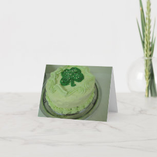 Shamrock Cake, St. Patrick's Day Card