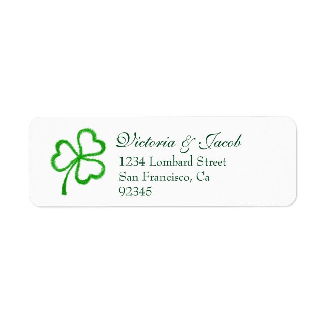 Shamrock cardiaque | Mariage de la Saint-Patrick (Devant)