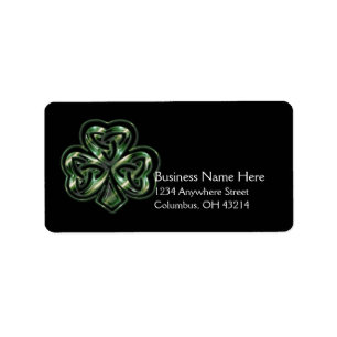 Shamrock Celtique Design 2 Étiquettes de adresse 2