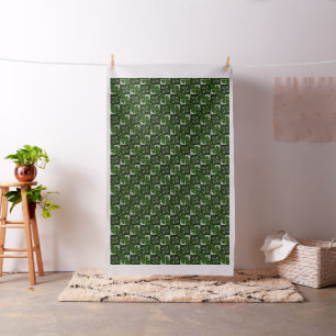 Shamrock Chequerboard Pattern Fabric