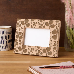 Shamrock Clover Pattern Four Leaves Etched Frames