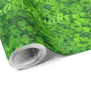 Shamrock Clovers Green Irish Symbol Ireland Wrapping Paper