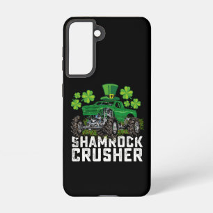 Shamrock Crusher St Patricks Day Monster Truck Samsung Galaxy Case