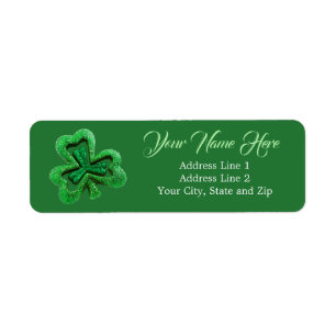 Shamrock de Parties scintillant verte