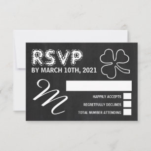 Shamrock de tableau, St Patrick's Day Party RSVP