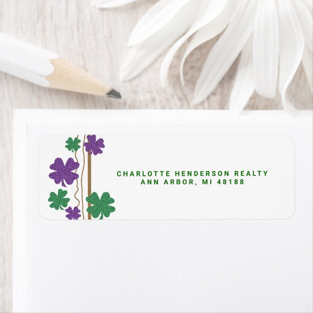 Shamrock de trèfle à quatre feuilles St. Partrick' (En situation)