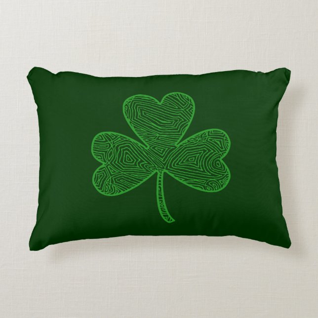 Shamrock Decorative Pillow (Front)
