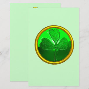 Shamrock detail from SAINT PATRICK'S CELTIC HEART  Stationery