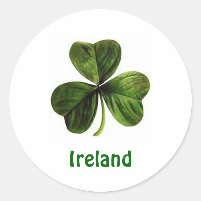 Shamrock d'Irlande - Sticker (Devant)