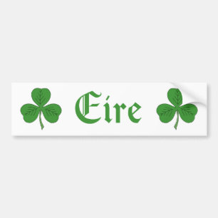 Shamrock Eire Bumper Sticker