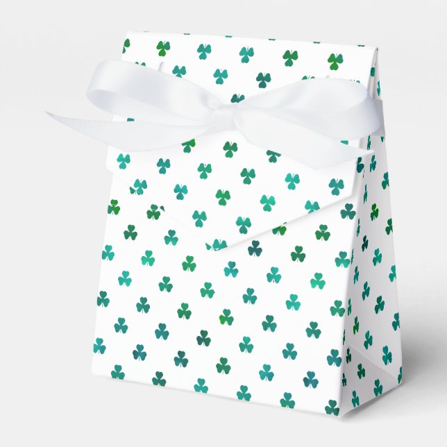 Shamrock Emerald Green - Micro Favor Box (Front Side)