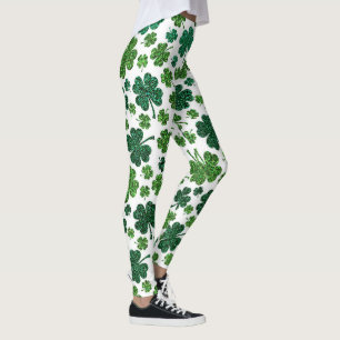Shamrock étincelant de délicieuses Leggings