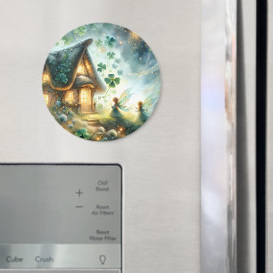 Shamrock Fairy Cottage Glow Magnet