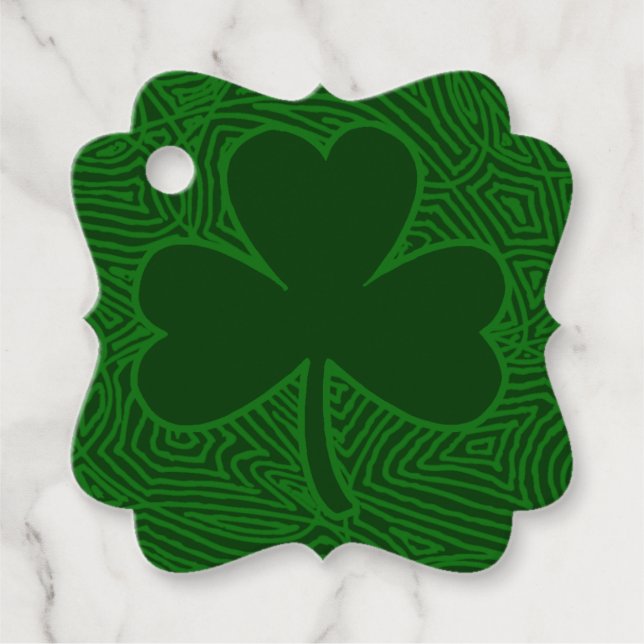 Shamrock Favour Tags (Front)