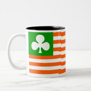 Shamrock Flag Two-Tone Coffee Mug