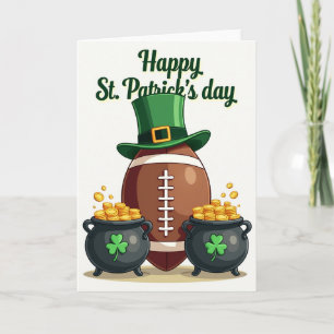 Shamrock Football Art Card