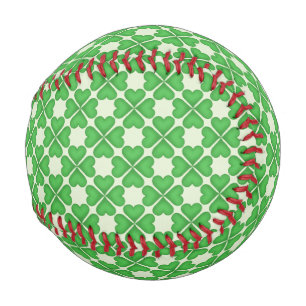 Shamrock Four leaf Clover Hearts pattern Customize Baseball