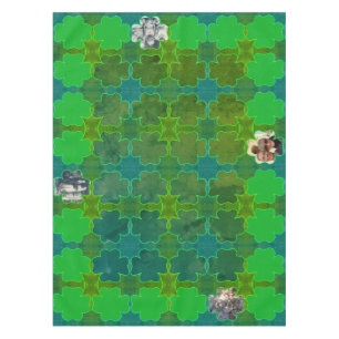 Shamrock Frames 4 Photos  Tablecloth