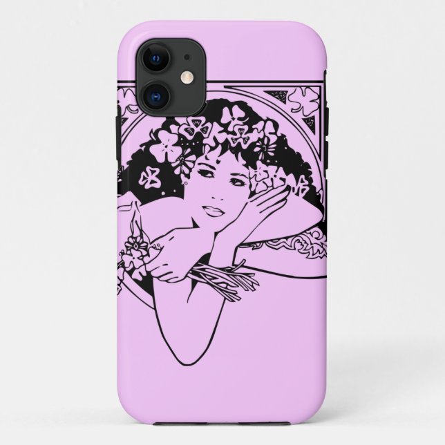 Shamrock girl on any colour Case-Mate iPhone case (Back)