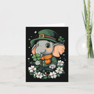 Shamrock Girls Boys Kids Leprechaun St Patricks Da Card