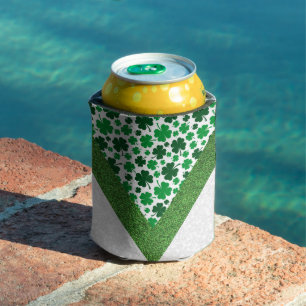 Shamrock Glitter Can Cooler