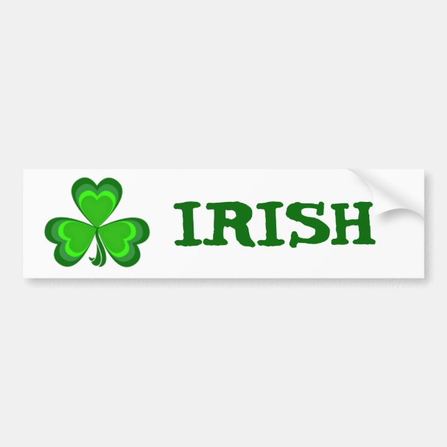 Shamrock Glory Bumper Sticker (Front)