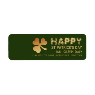 Shamrock Gold Foil, Saint Patrick's Day