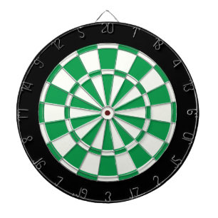 Shamrock Green Black And White Dartboard