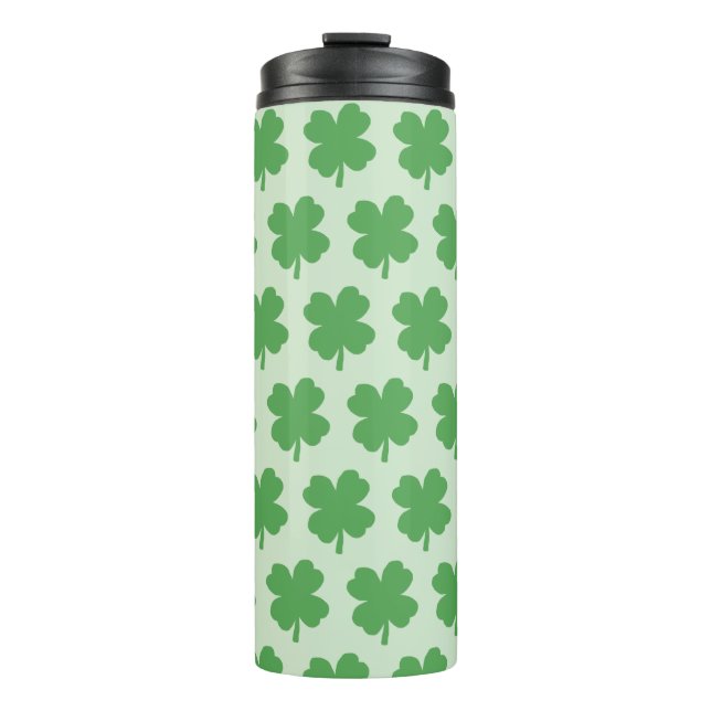 Shamrock Green Irish Logo Thermal Tumbler (Front)