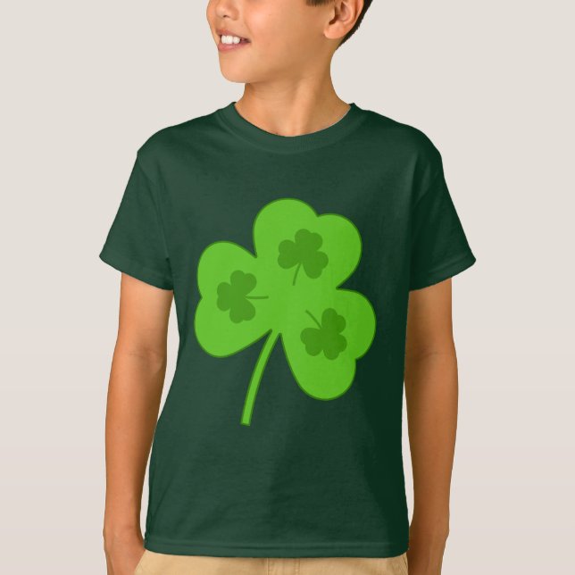 SHAMROCK GREEN LEAF ST PATRICK'S DAY  T-Shirt (Front)