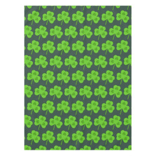 SHAMROCK GREEN LEAF ST PATRICK'S DAY TABLECLOTH