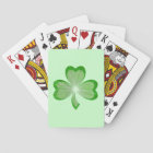 Shamrock Green playing cards