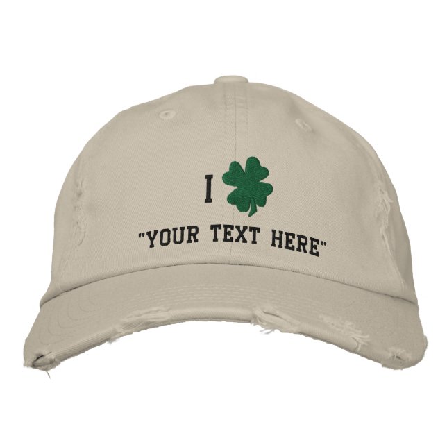 Shamrock Hat, Create Your Own Embroidered Hat (Front)