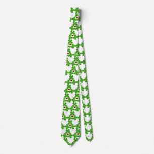 Shamrock Heart Irish Wedding tie St. Patrick