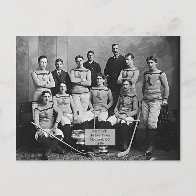 Shamrock Hockey Team, Montreal, QC 1899` Postcard (Front)