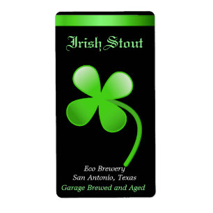 Shamrock Home Made Beer Labels