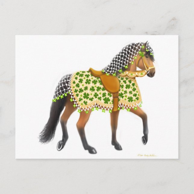 Shamrock Horse Postcard (Front)