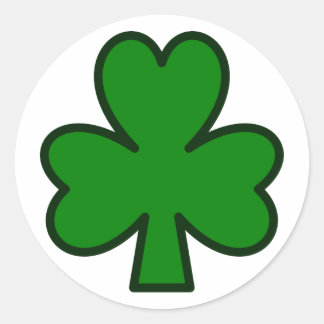 Shamrock, Ireland Classic Round Sticker