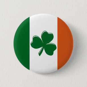Shamrock Irish Flag Design from U.S. Custom Ink 2 Inch Round Button