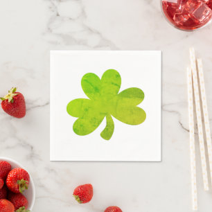 Shamrock Irish Painting Party Illustration Napkin