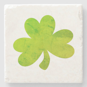 Shamrock Irish Painting Party Illustration Stone Coaster