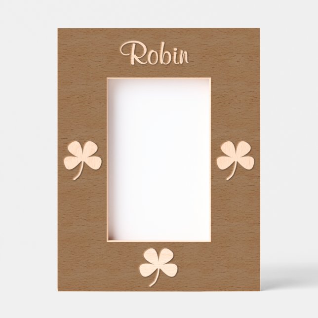 Shamrock Irish St. Patrick's Day 4Sean Etched Frames (Front)