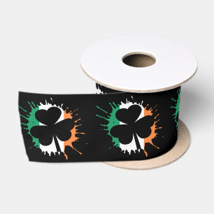 Shamrock Irish St Patricks Day Satin Ribbon