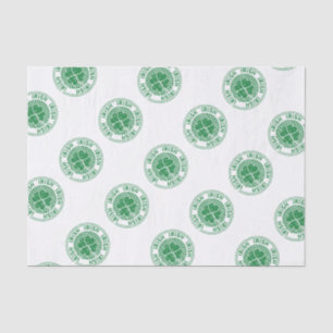 Shamrock Irish Stamp Tissue Paper