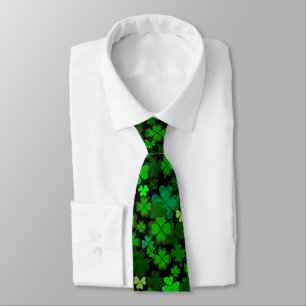 Shamrock irlandais classique Cravate double face