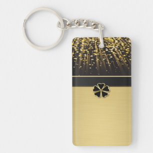 Shamrock irlandais élégant, Faux Gold Confetti