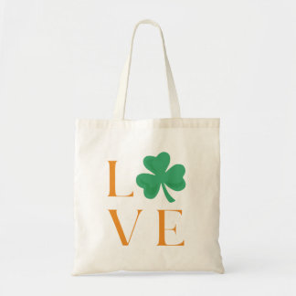 Shamrock irlandais Love Simple Sac fourre-tout