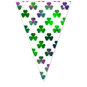 Shamrock Jewel Tone Green - Classic Bunting Flags