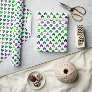 Shamrock Jewel Tone Green - Classic Wrapping Paper