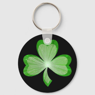 Shamrock keychain black